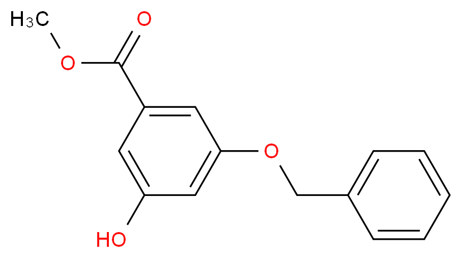 Methyl 3-(benzyloxy)-5-hydroxybenzoate_分子结构_CAS_54915-31-0)