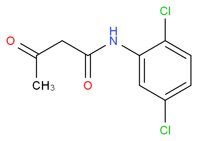 N-(2,5-dichlorophenyl)-3-oxobutanamide_分子结构_CAS_2044-72-6