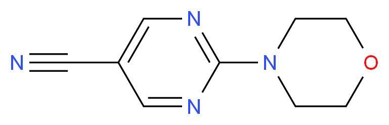 2-(morpholin-4-yl)pyrimidine-5-carbonitrile_分子结构_CAS_400082-62-4