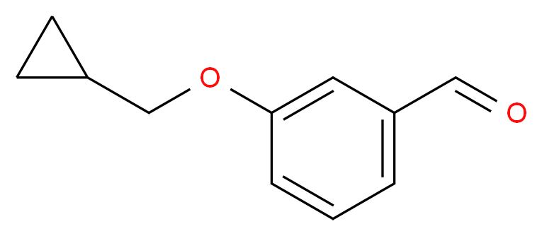 3-(cyclopropylmethoxy)benzaldehyde_分子结构_CAS_58986-61-1