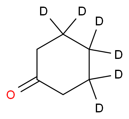 (3,3,4,4,5,5-<sup>2</sup>H<sub>6</sub>)cyclohexan-1-one_分子结构_CAS_54513-99-4