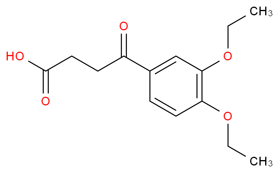 4-(3,4-Diethoxy-phenyl)-4-oxo-butyric acid_分子结构_CAS_63213-42-3)