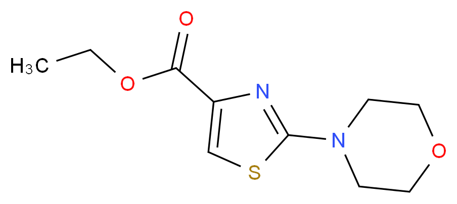 ethyl 2-morpholino-1,3-thiazole-4-carboxylate_分子结构_CAS_126533-95-7)