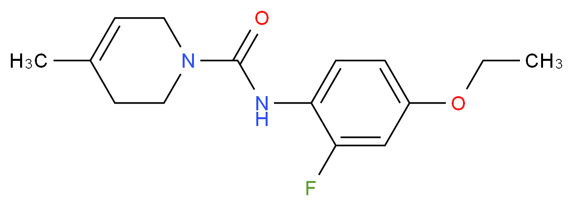 N-(4-ethoxy-2-fluorophenyl)-4-methyl-3,6-dihydropyridine-1(2H)-carboxamide_分子结构_CAS_)