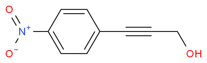 3-(4-nitrophenyl)prop-2-yn-1-ol_分子结构_CAS_61266-32-8