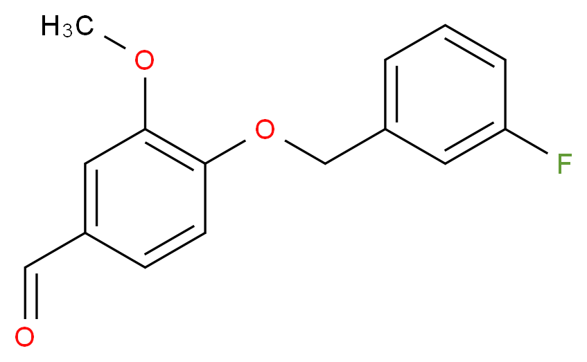 4-[(3-fluorophenyl)methoxy]-3-methoxybenzaldehyde_分子结构_CAS_428473-74-9