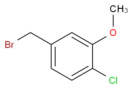 4-(bromomethyl)-1-chloro-2-methoxybenzene_分子结构_CAS_103347-14-4