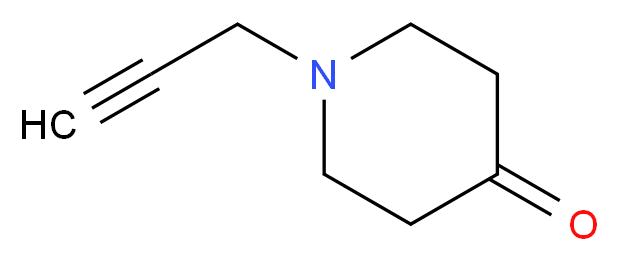 1-(prop-2-yn-1-yl)piperidin-4-one_分子结构_CAS_857190-11-5