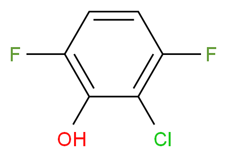 2-Chloro-3,6-difluorophenol_分子结构_CAS_261762-50-9)