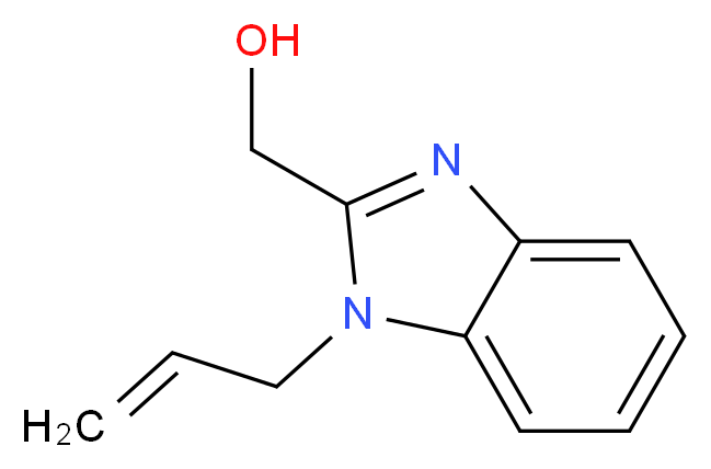 (1-allyl-1H-benzimidazol-2-yl)methanol_分子结构_CAS_300706-95-0)