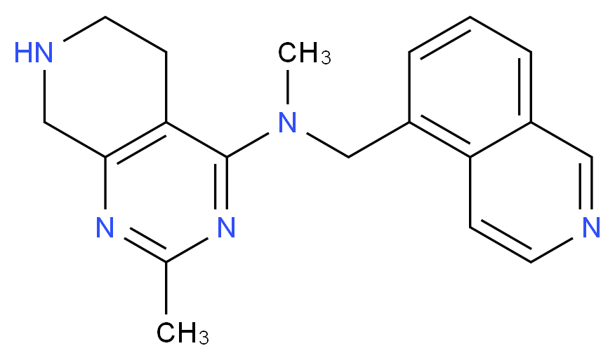 N-(isoquinolin-5-ylmethyl)-N,2-dimethyl-5,6,7,8-tetrahydropyrido[3,4-d]pyrimidin-4-amine_分子结构_CAS_)