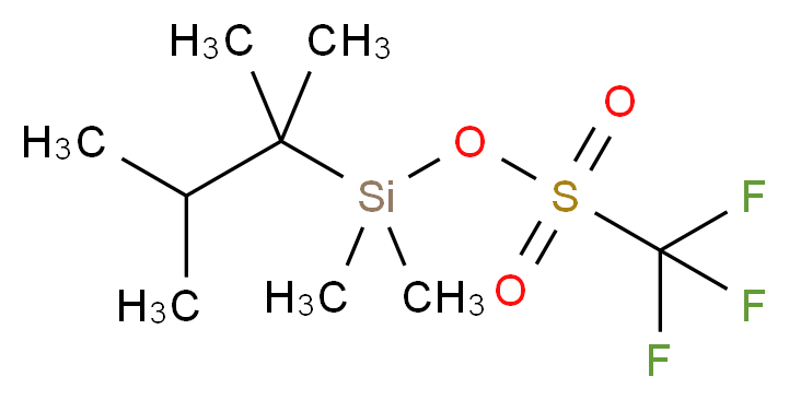 二甲基叔己基甲硅烷基三氟甲磺酸酯_分子结构_CAS_103588-79-0)