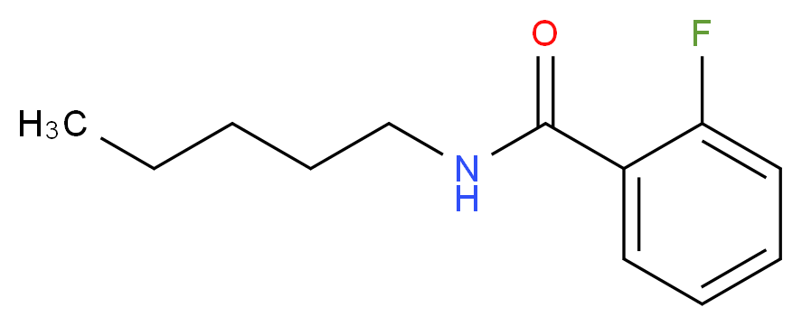 2-Fluoro-N-n-pentylbenzamide_分子结构_CAS_330469-11-9)