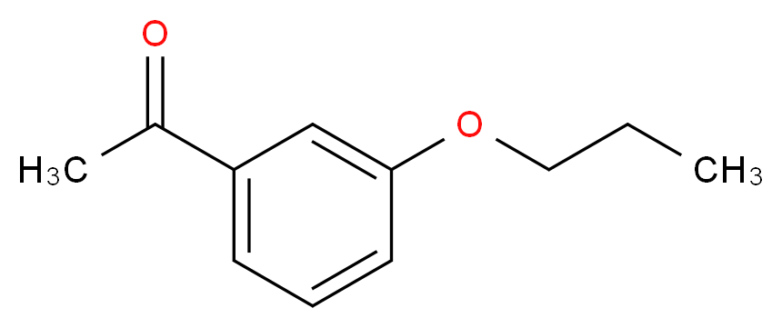 1-(3-Propoxyphenyl)ethanone_分子结构_CAS_121704-77-6)