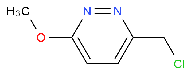 3-(chloromethyl)-6-methoxypyridazine_分子结构_CAS_41227-73-0