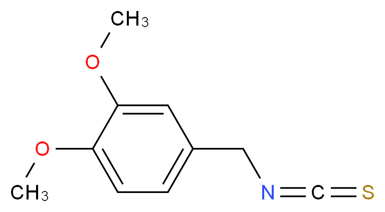 3,4-Dimethoxybenzyl isothiocyanate_分子结构_CAS_14596-50-0)