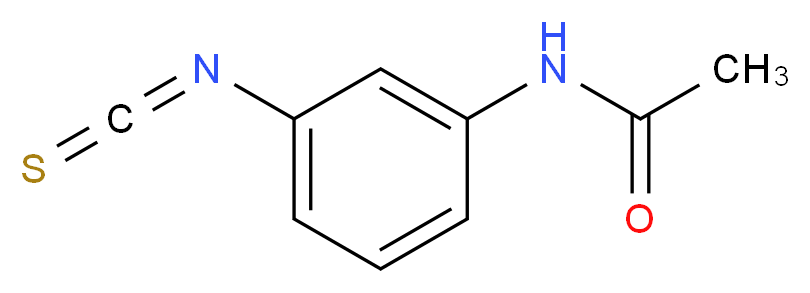 N-(3-isothiocyanatophenyl)acetamide_分子结构_CAS_3137-83-5