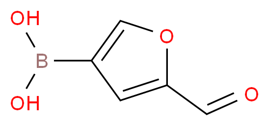 (5-formylfuran-3-yl)boronic acid_分子结构_CAS_62306-80-3