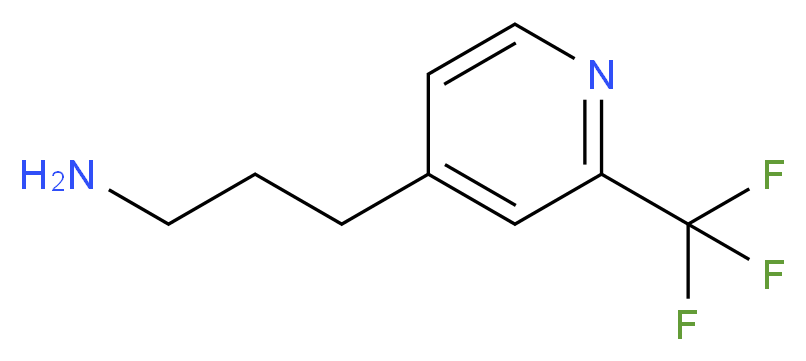 3-(2-(trifluoromethyl)pyridin-4-yl)propan-1-amine_分子结构_CAS_1060811-13-3)