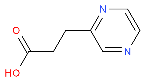 3-pyrazin-2-ylpropanoic acid_分子结构_CAS_6705-34-6)