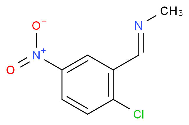 (E)-[(2-chloro-5-nitrophenyl)methylidene](methyl)amine_分子结构_CAS_871909-85-2