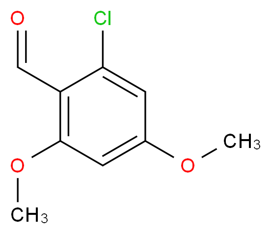 2-chloro-4,6-dimethoxybenzaldehyde_分子结构_CAS_82477-61-0)