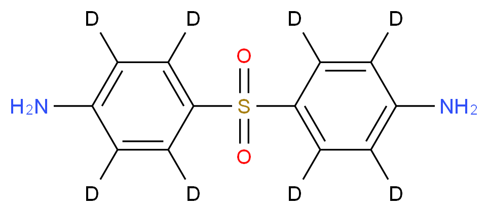 4-[4-amino(<sup>2</sup>H<sub>4</sub>)benzenesulfonyl](<sup>2</sup>H<sub>4</sub>)aniline_分子结构_CAS_557794-38-4