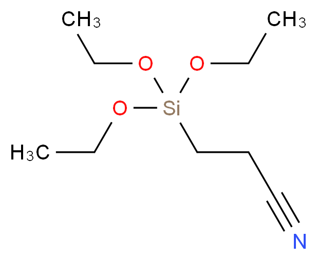 &beta;-CYANOETHYLTRIETHOXYSILANE_分子结构_CAS_)