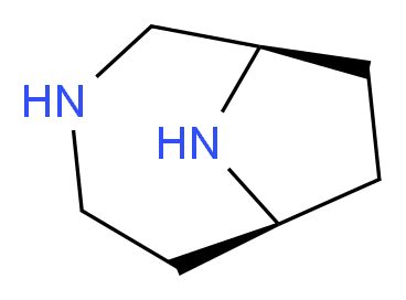 (1R,6S)-3,9-diazabicyclo[4.2.1]nonane_分子结构_CAS_284-19-5)