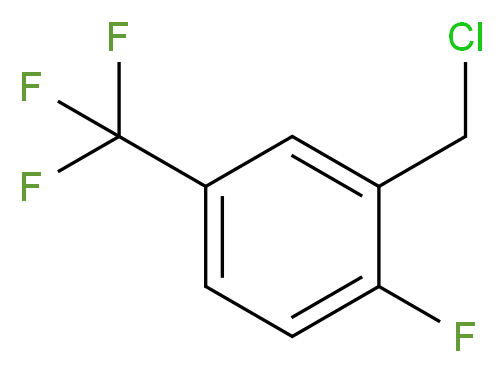 2-(chloromethyl)-1-fluoro-4-(trifluoromethyl)benzene_分子结构_CAS_883543-26-8