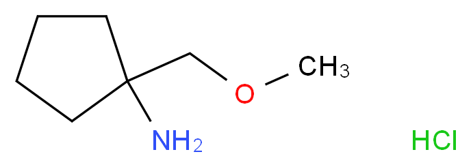 [1-(Methoxymethyl)cyclopentyl]amine hydrochloride_分子结构_CAS_944146-30-9)