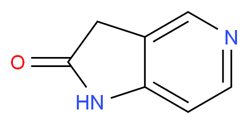 1H,2H,3H-pyrrolo[3,2-c]pyridin-2-one_分子结构_CAS_134682-54-5