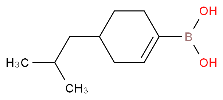 [4-(2-methylpropyl)cyclohex-1-en-1-yl]boronic acid_分子结构_CAS_850567-91-8