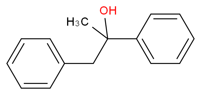 1,2-二苯基-2-丙醇_分子结构_CAS_5342-87-0)