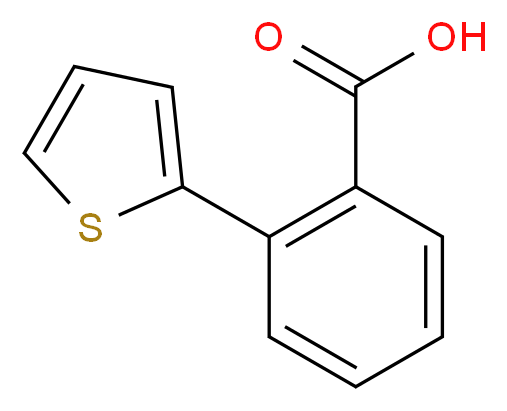 2-(thiophen-2-yl)benzoic acid_分子结构_CAS_6072-49-7