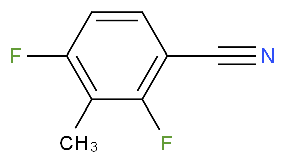 2,4-difluoro-3-methylbenzonitrile_分子结构_CAS_847502-87-8
