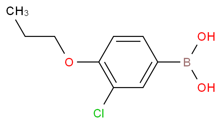 3-CHLORO-4-PROPOXYPHENYLBORONIC ACID_分子结构_CAS_480438-57-1)