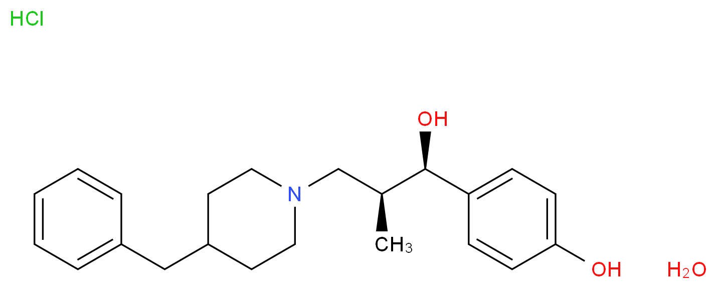 Ro 25-6981 hydrochloride hydrate_分子结构_CAS_919289-58-0(anhydrous))