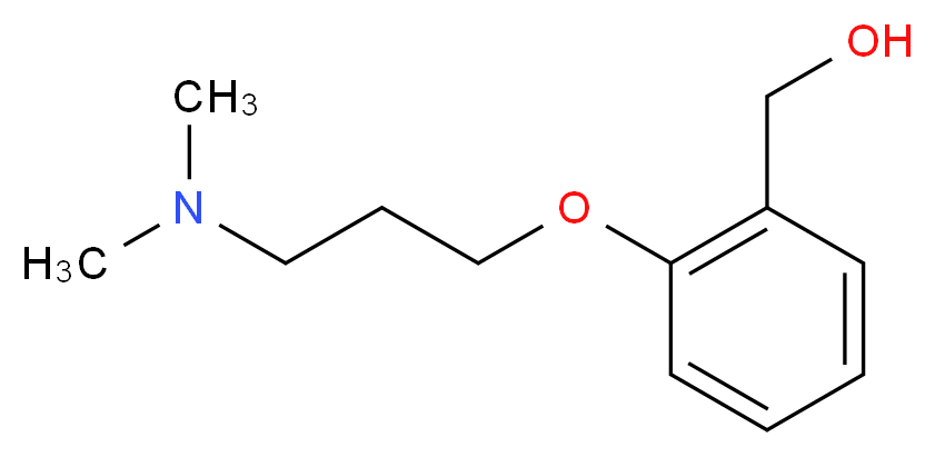 {2-[3-(dimethylamino)propoxy]phenyl}methanol_分子结构_CAS_14573-97-8