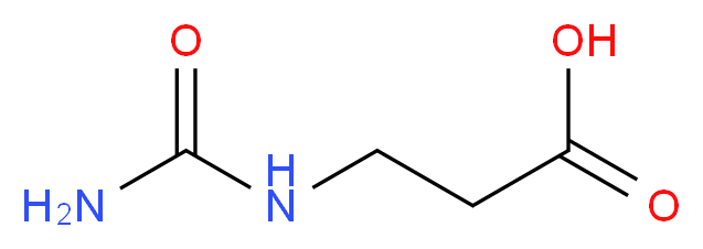 3-酰脲丙酸_分子结构_CAS_462-88-4)