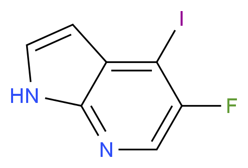 5-Fluoro-4-iodo-1H-pyrrolo[2,3-b]pyridine_分子结构_CAS_1015610-23-7)