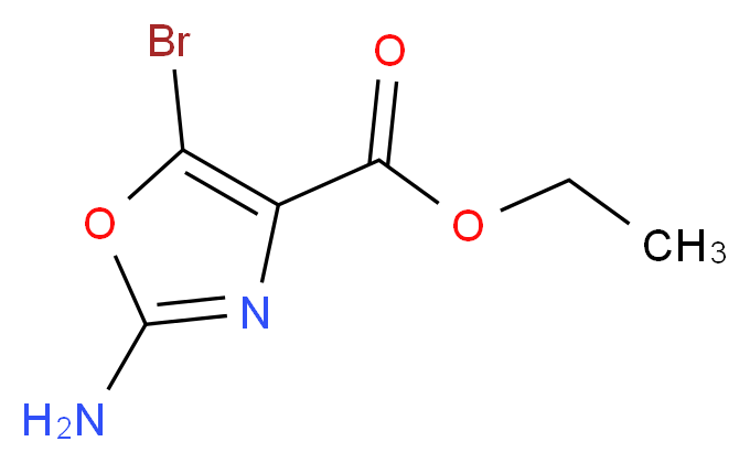 Ethyl 2-amino-5-bromooxazole-4-carboxylate_分子结构_CAS_914347-40-3)