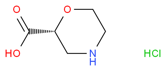 (R)-Morpholine-2-carboxylic acid hydrochloride_分子结构_CAS_1273577-14-2)