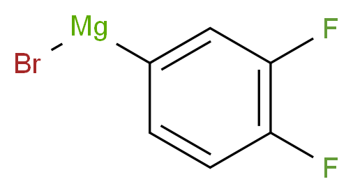 3,4-二氟苯基溴化镁, 0.50M 2-MeTHF溶液_分子结构_CAS_90897-92-0)