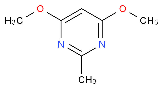 2-Methyl-4,6-dimethoxypyrimidine_分子结构_CAS_13566-48-8)