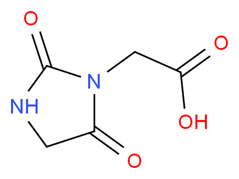 (2,5-dioxoimidazolidin-1-yl)acetic acid_分子结构_CAS_80258-94-2)