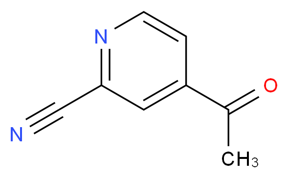 4-acetylpyridine-2-carbonitrile_分子结构_CAS_52689-18-6