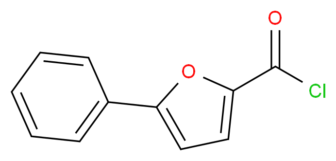 5-苯基-2-糠酰氯_分子结构_CAS_57489-93-7)
