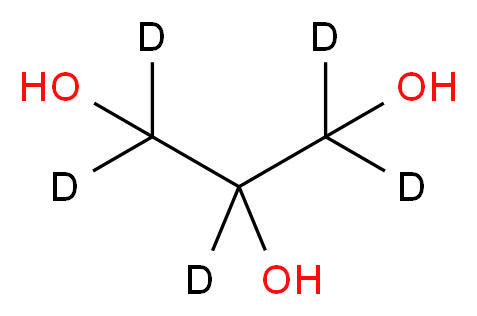 (<sup>2</sup>H<sub>5</sub>)propane-1,2,3-triol_分子结构_CAS_62502-71-0