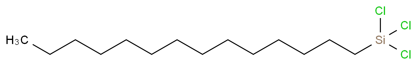 trichloro(tetradecyl)silane_分子结构_CAS_18402-22-7